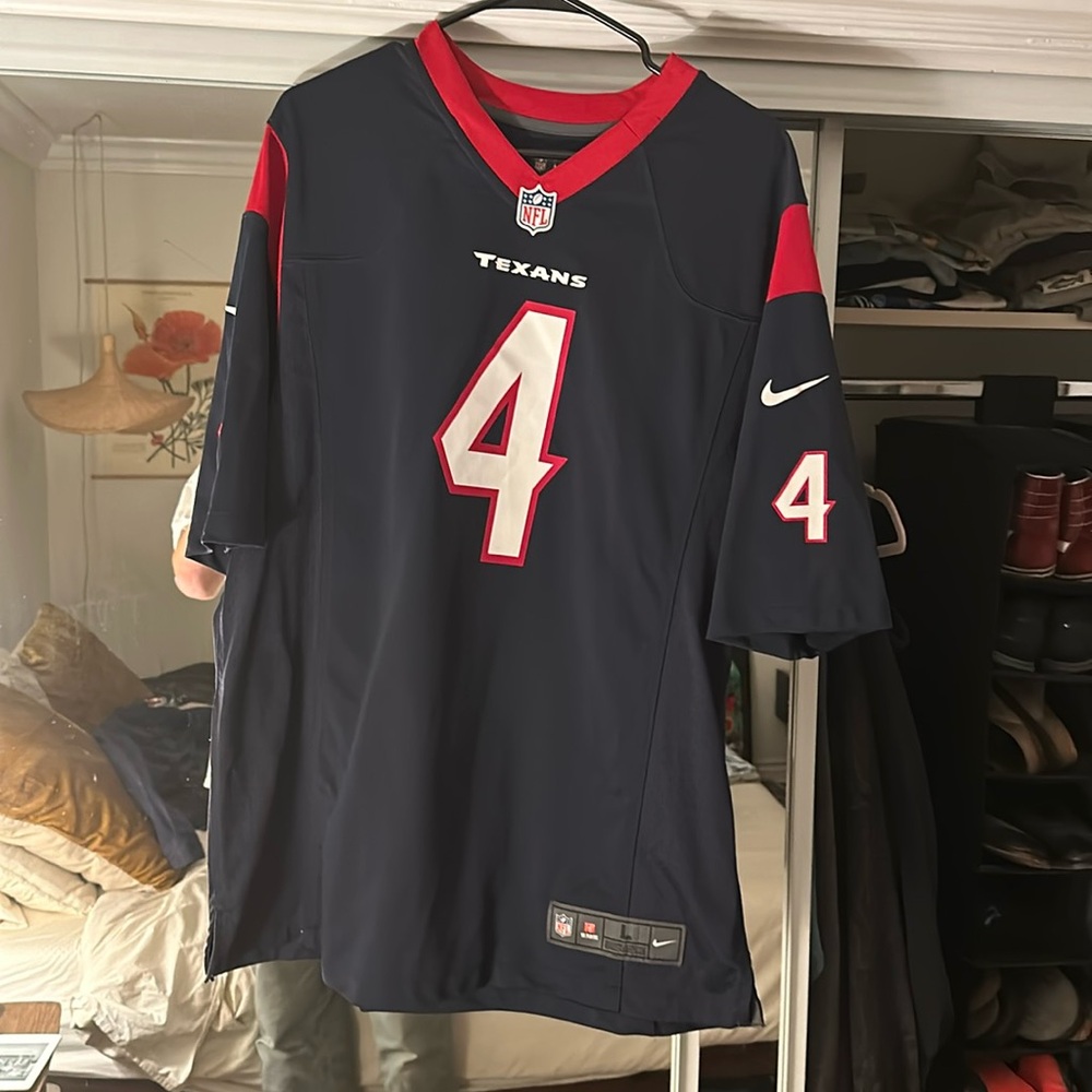 Houston Texans Deshaun Watson jersey, size large